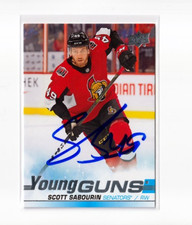 SCOTT SABOURIN autographed SIGNED '19/20 OTTAWA SENATORS Young Guns rookie card