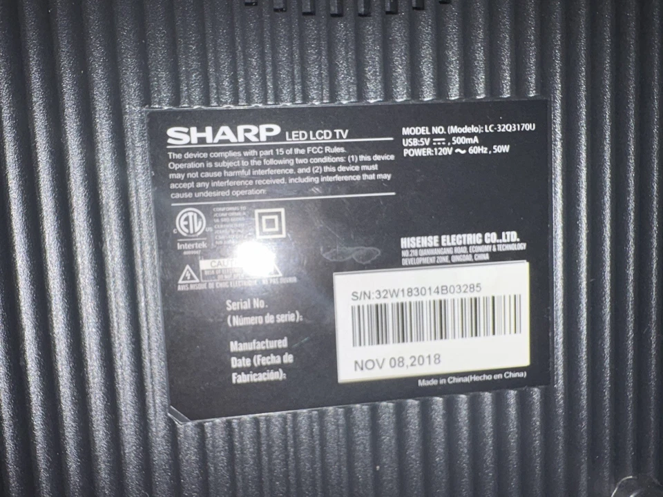 Sharp LCD TV 32 inch - Image 3 of 3