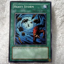 Heavy Storm SD5-EN023 Warrior's Triumph Spell Konami Yu-Gi-Oh TCG 1st Edition