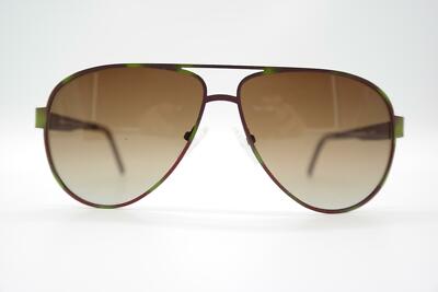 Marion Ramm 66/573 copper green oval sunglasses eyewear New