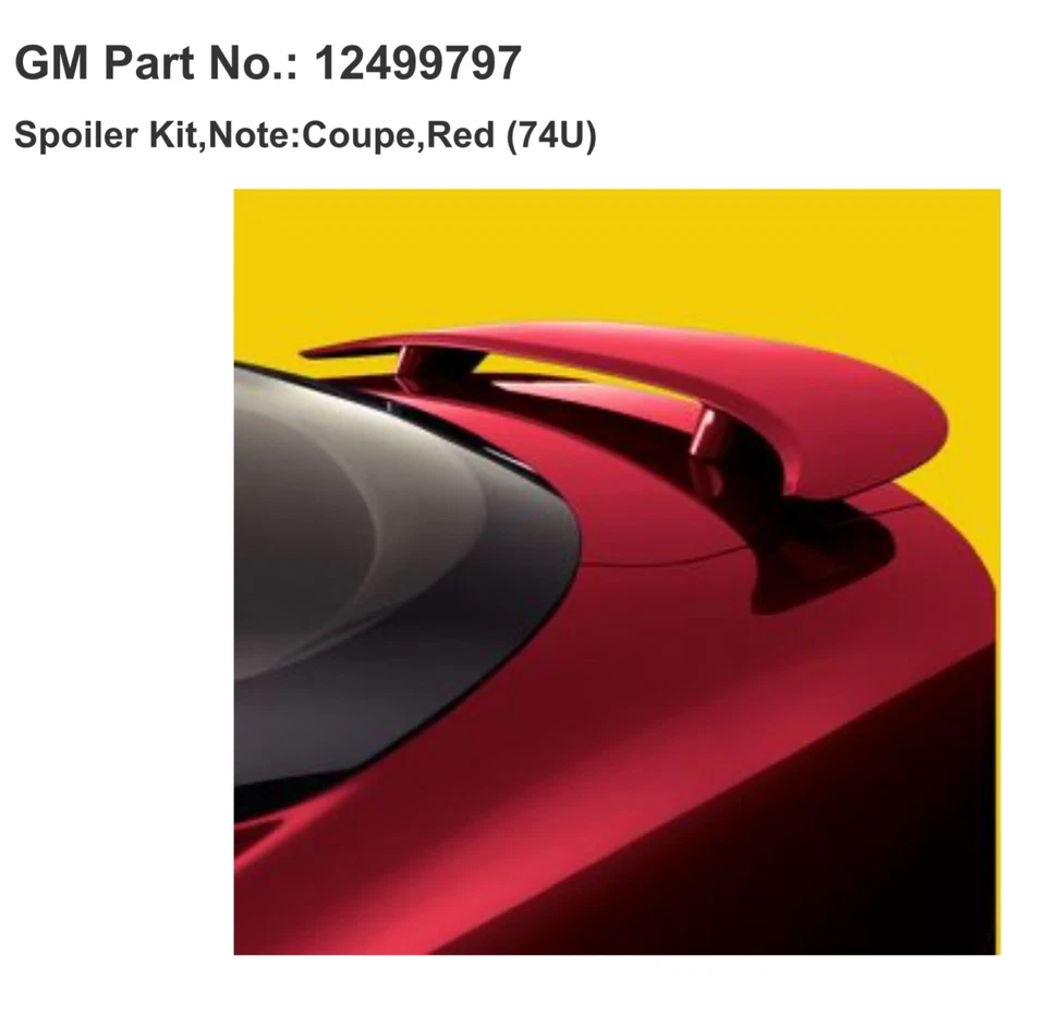 2005-2010 Chevrolet Cobalt Coupe Rear Spoiler 12499797 OEM Foto 4 de 4