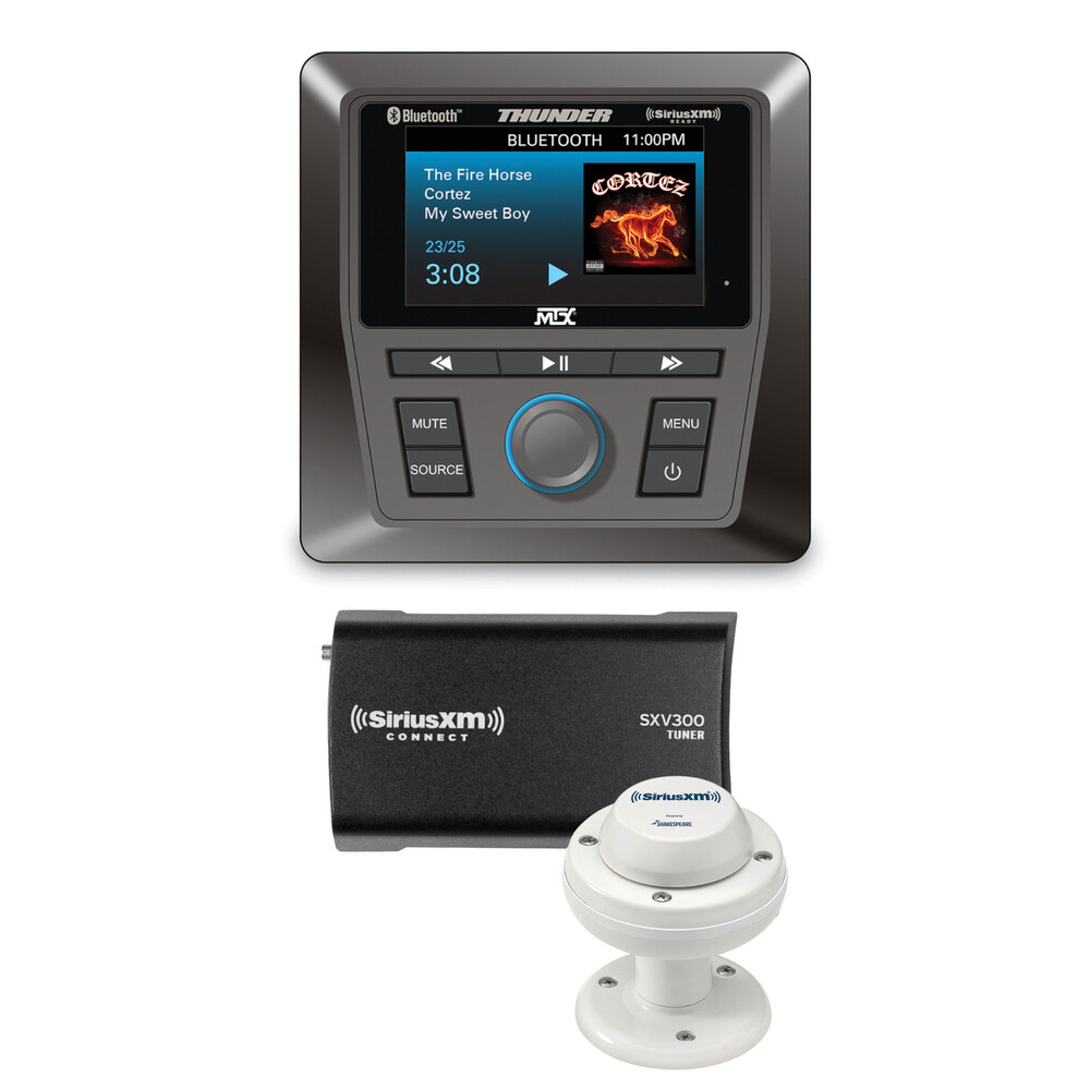 Усиленный морской приемник MTX AWMC3 с 3 дисплеями SiriusXM SXV300M1 8429000₽