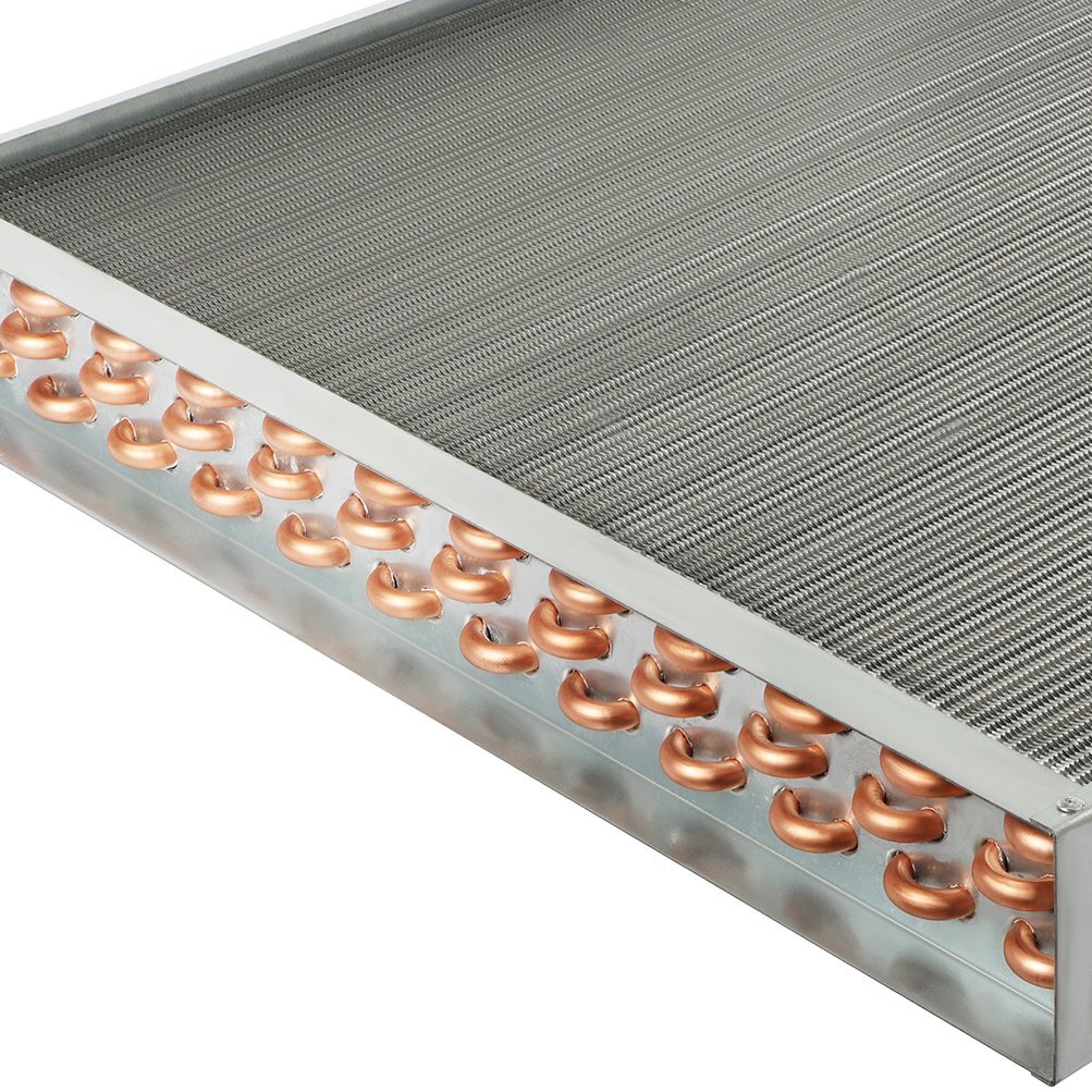 Grey Heat Exchanger 24x24 Water to Air For Cooling Heating Outdoor Wood