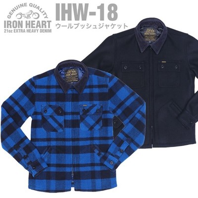 IRON HEART Wool Bush Jacket IHW-18 Various sizes Biker NEW IRON HEART Wool Bush Jacket IHW-18 Various sizes Biker NEW