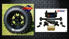 YAMAHA G29 DRIVE Golf Cart 4" Lift Kit + 12" Wheels and 23" All Terrain Tires 