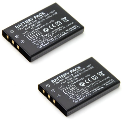 2x Rechargeable 3.7v Liion Battery Pack For Usance NP60 NP60 Model US