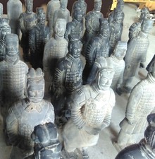 100 Terracotta Army Warriors Xian Chinese Soldiers Statue Garden Ornament Decor
