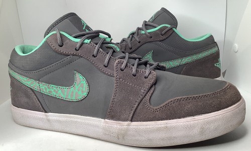Air Jordan 1 Low Mens Size 10.5 Grey Teal 552312-031 Rare | eBay