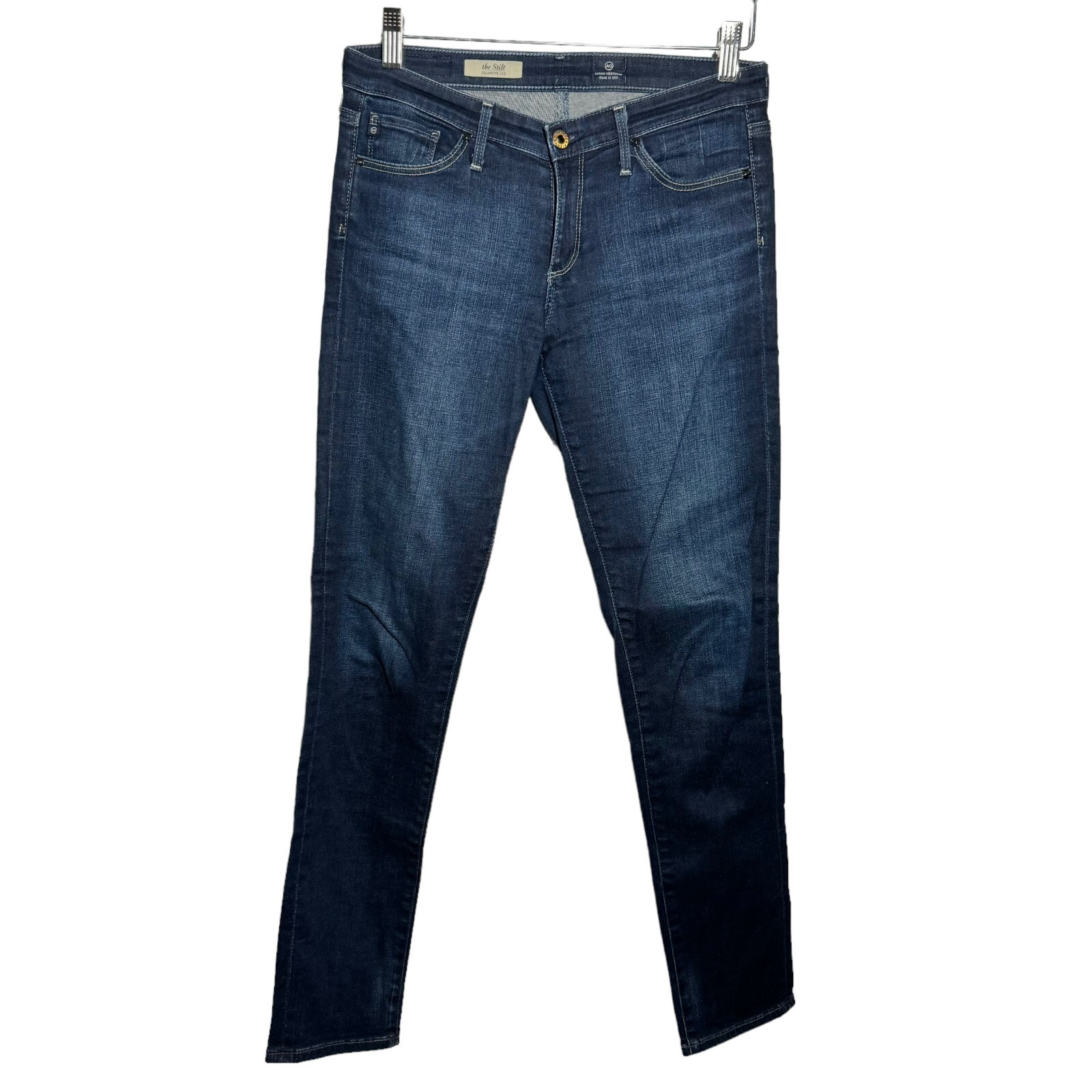 AG Adriano Goldschmied The Stilt Cigarette Leg Jeans Womens size 28 Rev1110 Blue