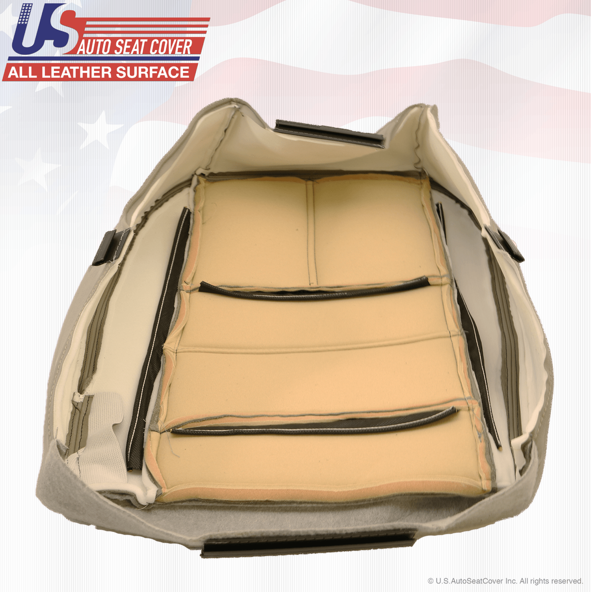 08 Ford F350 Lariat F250 Driver Lean Back Synthetic Leather Seat Cover Camel Tan