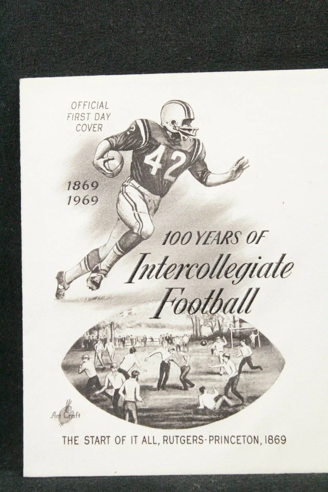 USPS FDC #1382 1969 6c Intercollegiate Football ArtCraft ST805 - Image 3 of 3