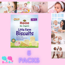 5x Holle Organic Little Farm Biscuits - Spelt Cookie