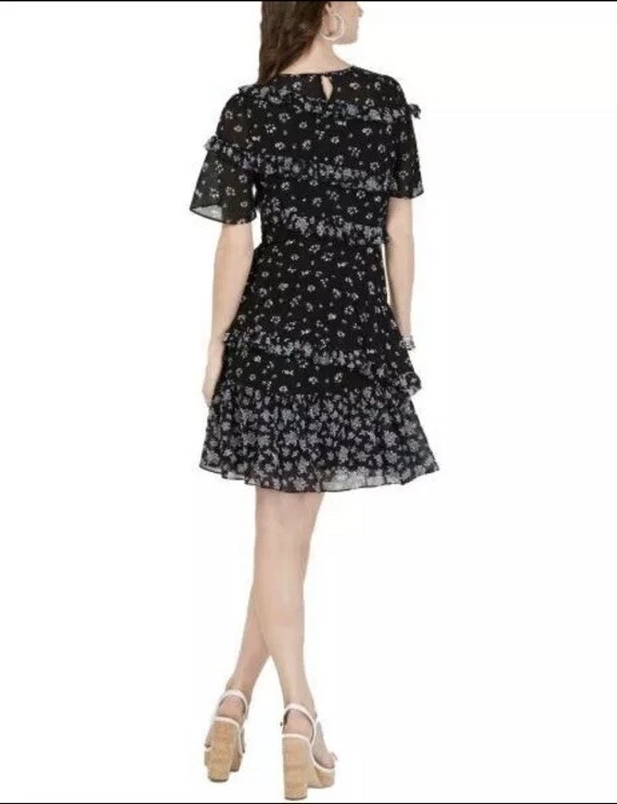 Abito Michael Kors nuovo floreale con volant taglia 2