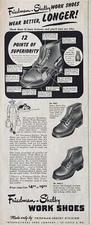 1950 AD(XH44)~INTERNATIONAL SHOE CO. ST. LOUIS, MO. FRIEDMAN-SHELBY WORK SHOES