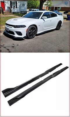 SEITENSCHWELLER FÜR DODGE CHARGER 2015 - 2023 SRT / TÜV / SCHWARZ MATT