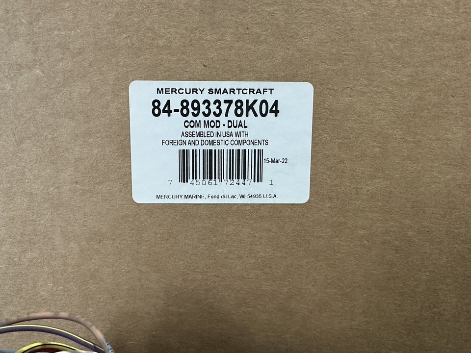 MERCURY NEW 893378K04 SHADOW COMMAND MODULE DUAL KIT CONSOLE MOUNT ...