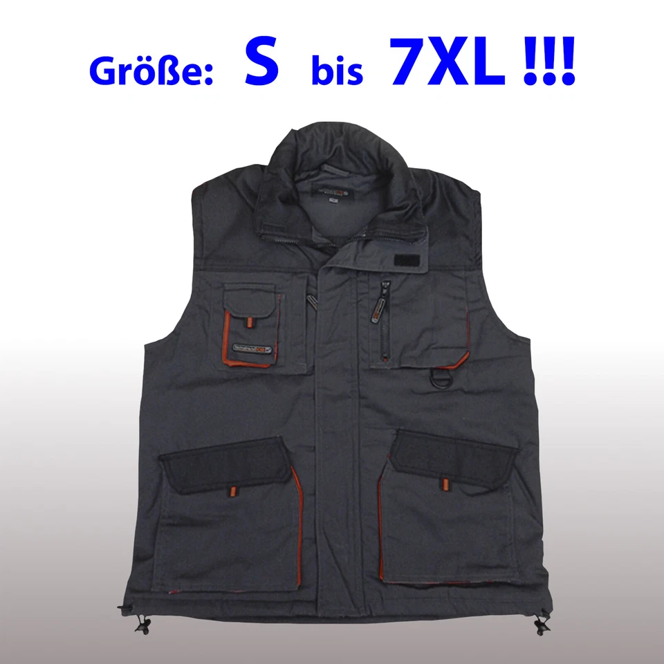 TERRATREND GERMANY Outdoorweste workwear Arbeitsweste Winterweste Sicherheit Terratrend Gr. 48-66 !