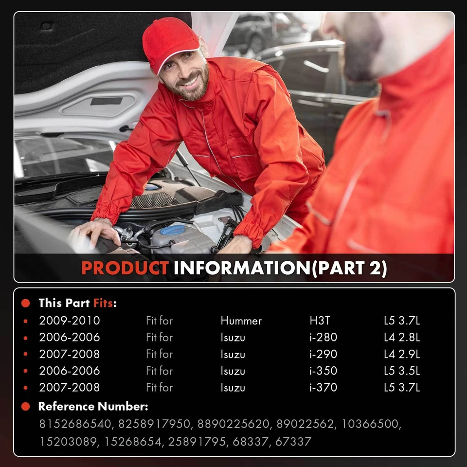 Compresor de aire acondicionado para Chevy Colorado 2004-2012 GMC Canyon Hummer H3 Isuzu i-290 Foto 4 de 4