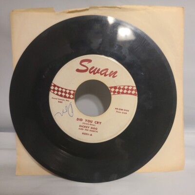 Dickey Doo ~ Did You Cry/ Click-Clack ~ Swan 45 RPM Record