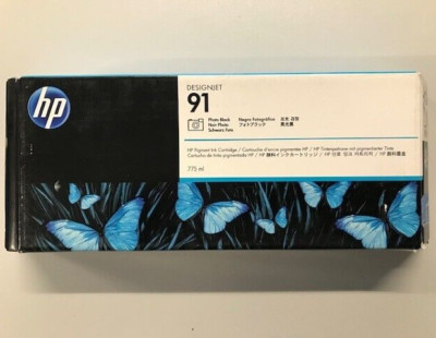 HP Designjet Z6100  Tintenpatrone Nr. 91 Photo Black C9465A, OVP 01/2022