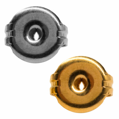 10 x Erstohrstecker Ohrring Verschluss Studex Ohrmutter 316L Chirurgenstahl 7mm