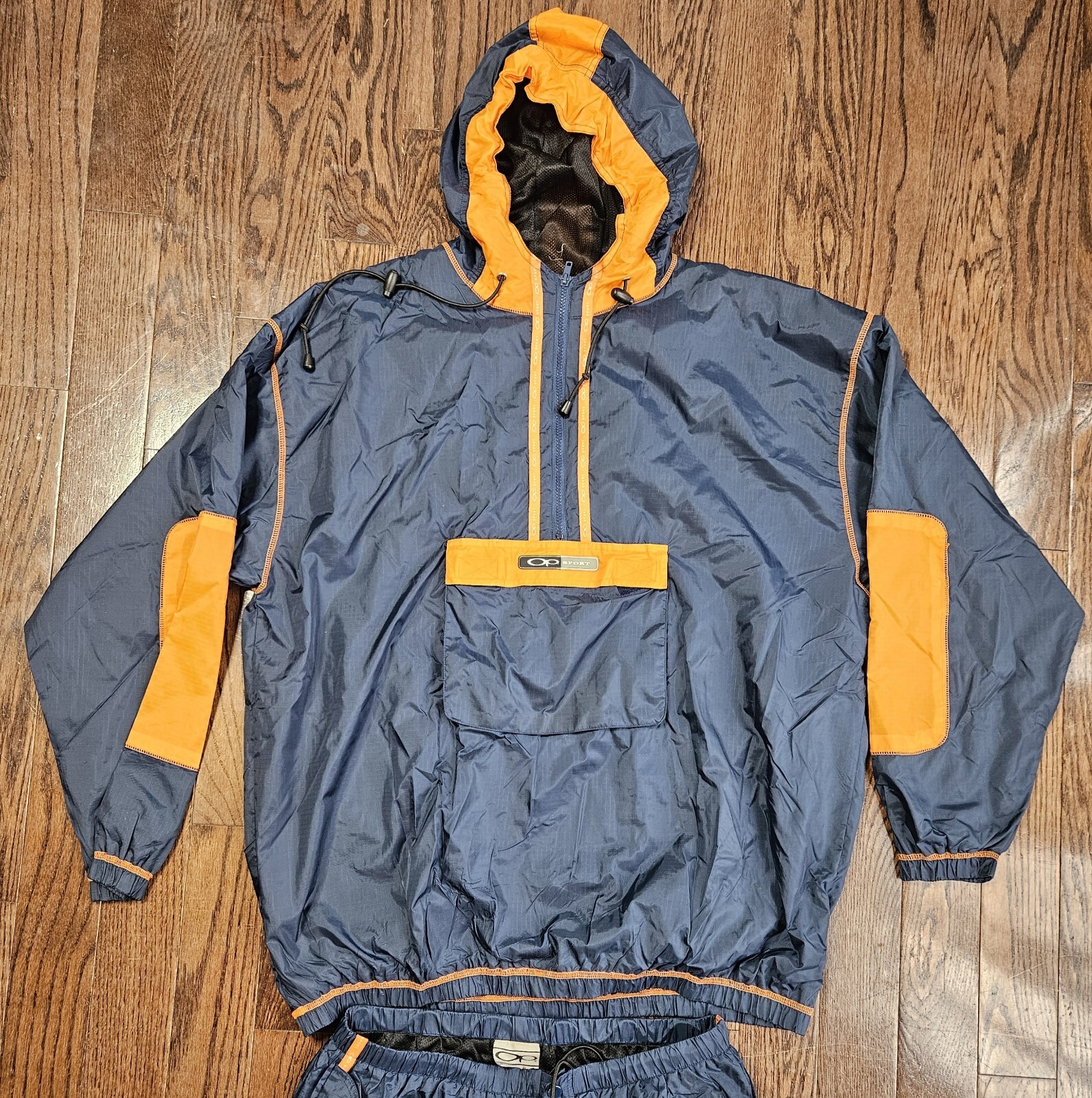Vintage 90s Ocean Pacific OP  Windbreaker Track Suit Jacket Pants XL Blue Y2k image 3