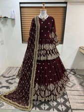 Premium Heavy Faux Georgette Top And Lehenga With Designer Dupatta For Party