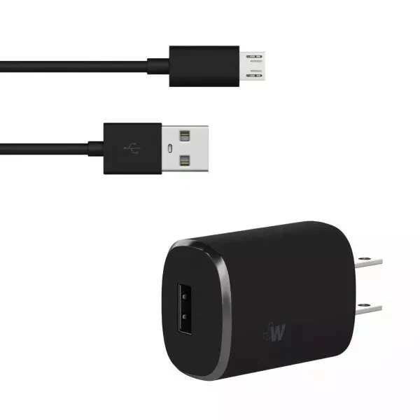Just Wireless 1.0A/5W 1-Port USB-A Home Charger with 6ft TPU Micro USB to USB-A - Image 2 of 4