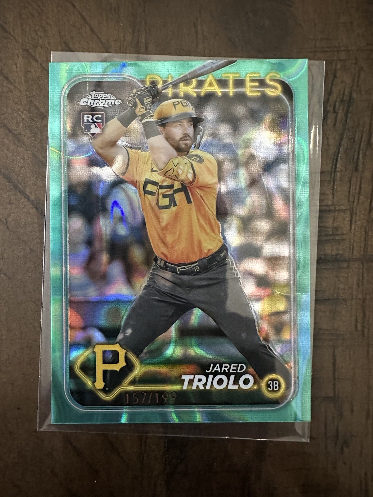 2024 Topps Chrome Jared Triolo Aqua RayWave Rookie Refractor /199 #79 🔥🔥🔥