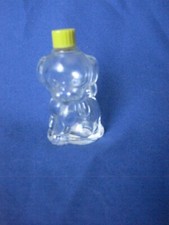Colonia Bottiglia Cucciolo Coperchio Giallo Profumo Bambini 1,5"x 2,75" Anni 50/BISOGNO DI CHIRURGIA $$