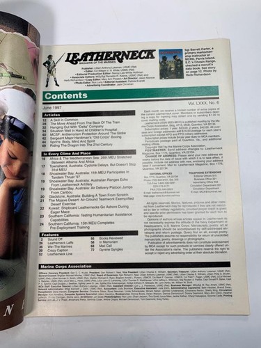 Vintage LEATHERNECK Magazin der Marines Juni 1997 - Delta Company - Bild 2 von 3