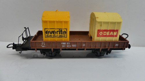 Y4918 Lima freight car container wagon FS Italy Ocean Everite