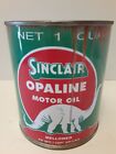Rusty Sinclair Opaline Motor Oil Can 1 qt. - ( Re-pop Collectible )