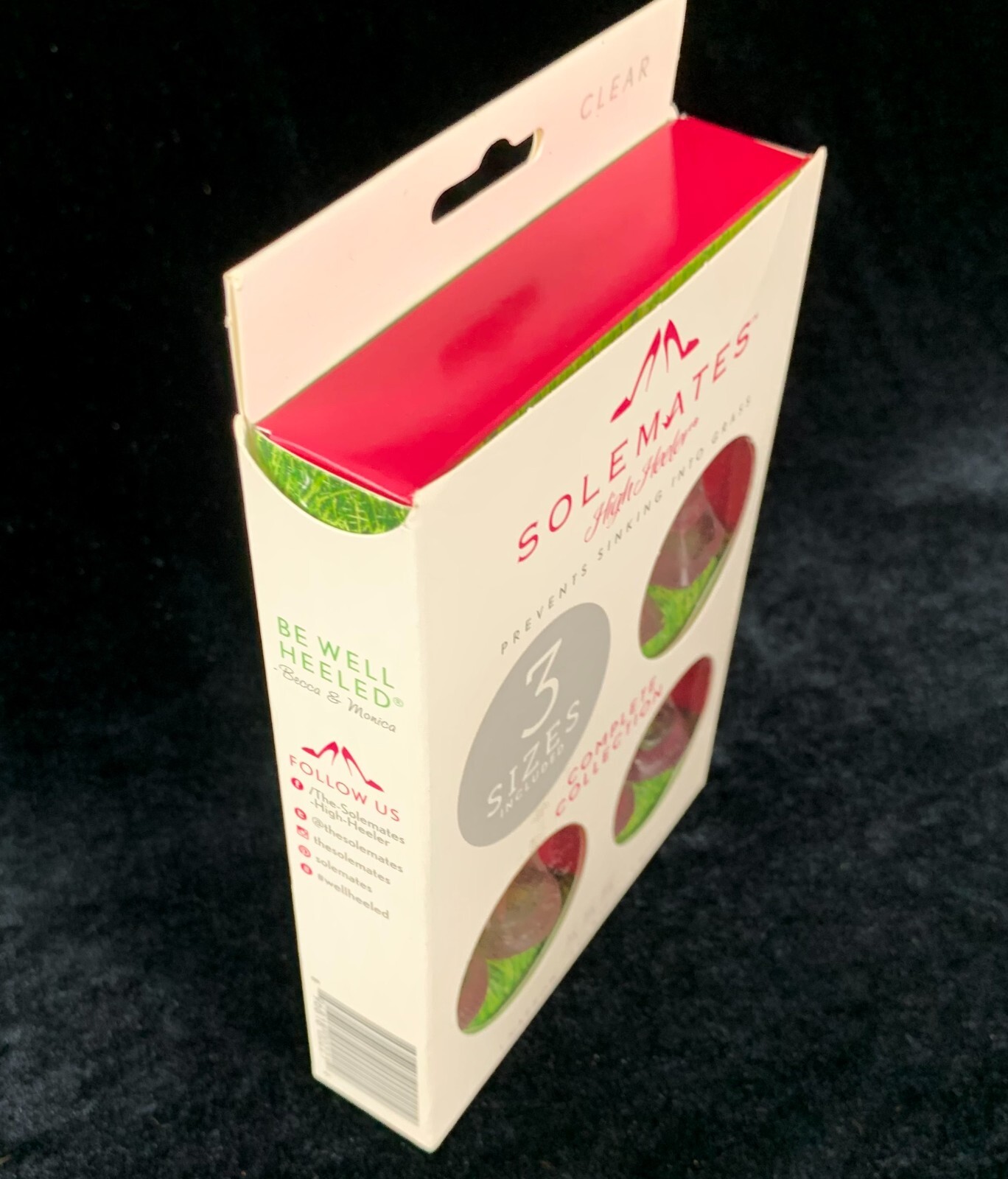 New SoleMates 3 Sizes High Heeler Clear Heel Protectors Stop Sinking on Grass