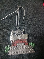 1999 Harley Davidson Twelfth Issue Happy Holidays Santa Pewter Made In Usa