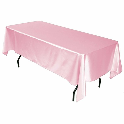 Tablecloth Polyester Satin Rectangular Seamless 54X72" By Broward Linens - Picture 2 of 42