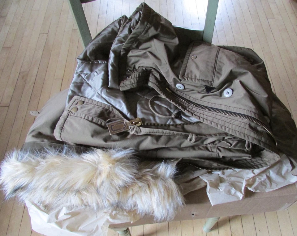 Parka Marc Jacobs Abrigo Tech Sarga Snorkel Mediana Nueva $1200 Foto 2 de 4