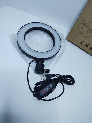 Gemwon Ring Light 6 Inches - 3 Color Lights & 10 Dimmable Brightness, Premium