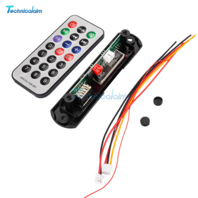 Car MP3 WMA Decoder Board with Remote Control AUX/ TF Slot/ USB/ FM Radio