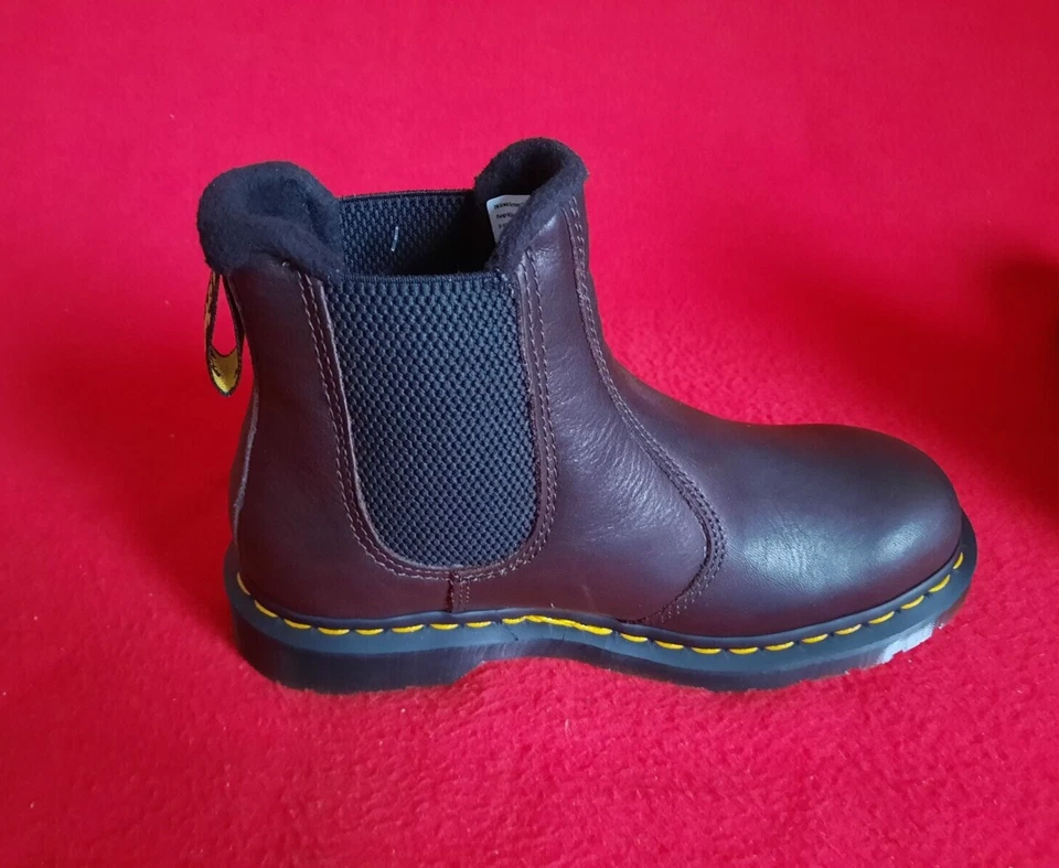 Dr. Martens 2976 Warmwair- super Chelsea Boots Leder Braun Gr 38 - Neu - - Bild 4 von 4
