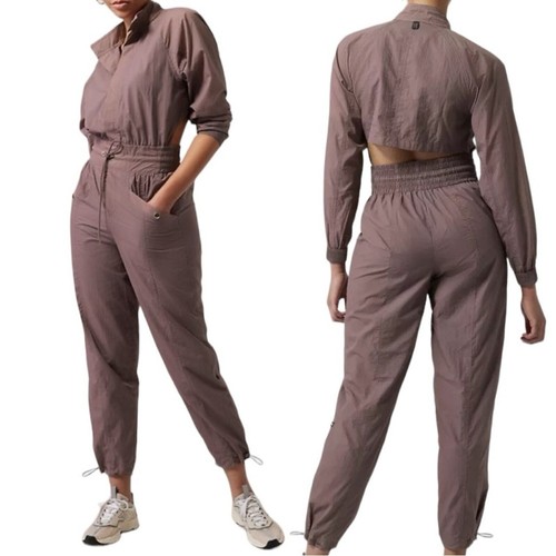 Athleta Alicia Keys Utility Jumpsuit Size 6 - Picture 2 of 11