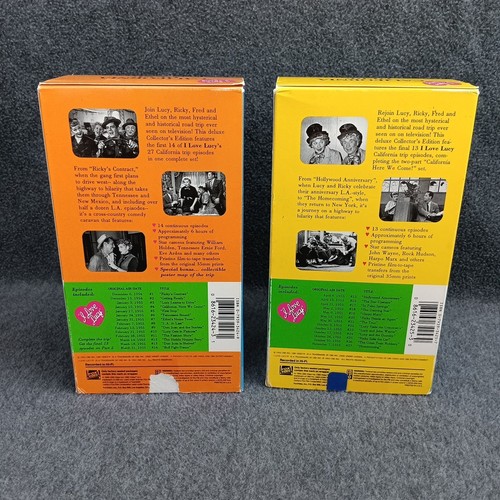 I Love Lucy's Zany Road Trip Part 1 & 2 VHS Box Set Lot Lucille Ball - Picture 6 of 9