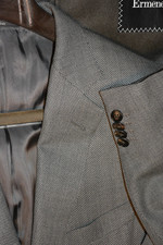 Ermenegildo Zegna 15milmil15 Wool Blazer Light Blue Jacket 44L 44 L ITALY