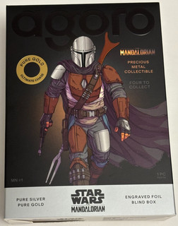 agoro STAR WARS MANDALORIAN Engraved Foil Blind Box UNOPENED