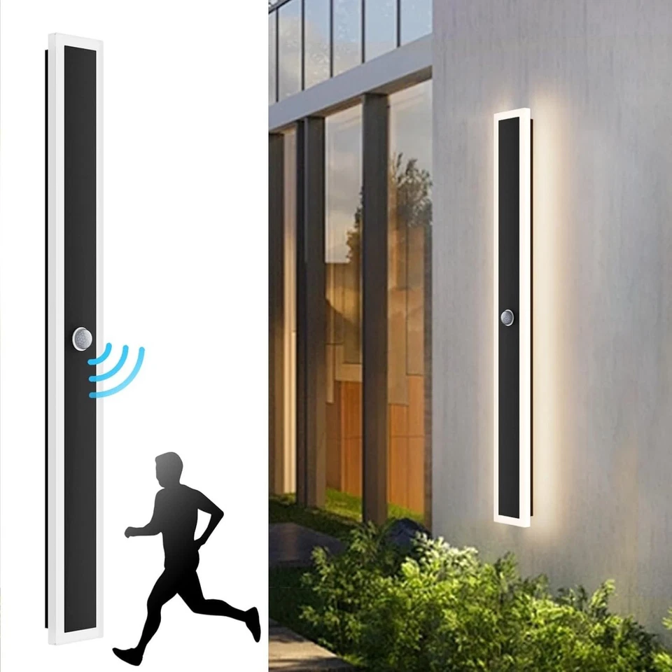 30-100cm Led Außenleuchte Wandlampe ohne/mit Bewegungsmelder Wandleuchte Innen - Bild 4 von 4