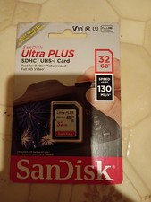 NEW SEALED SanDisk Ultra Plus 32GB SDHC UHS-I Memory Card FULL HD VIDEO