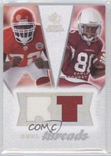 2008 SP Rookie Threads Dual RT Pattern 39/99 Glenn Dorsey Early Doucet III 2u3
