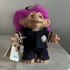 Vintage 1986 Thomas Dam Troll Dolls PATROLMAN Tag Vintage Dam Troll Doll Trolls