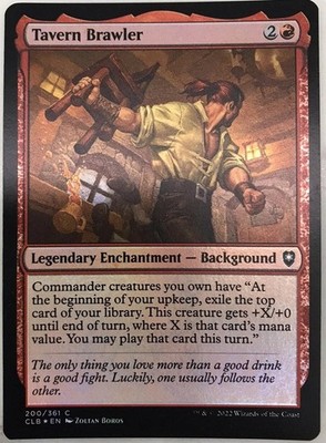 ''Tavern Brawler'' x4 - Magic The Gathering Karte - CLB - 4 Karten Playset