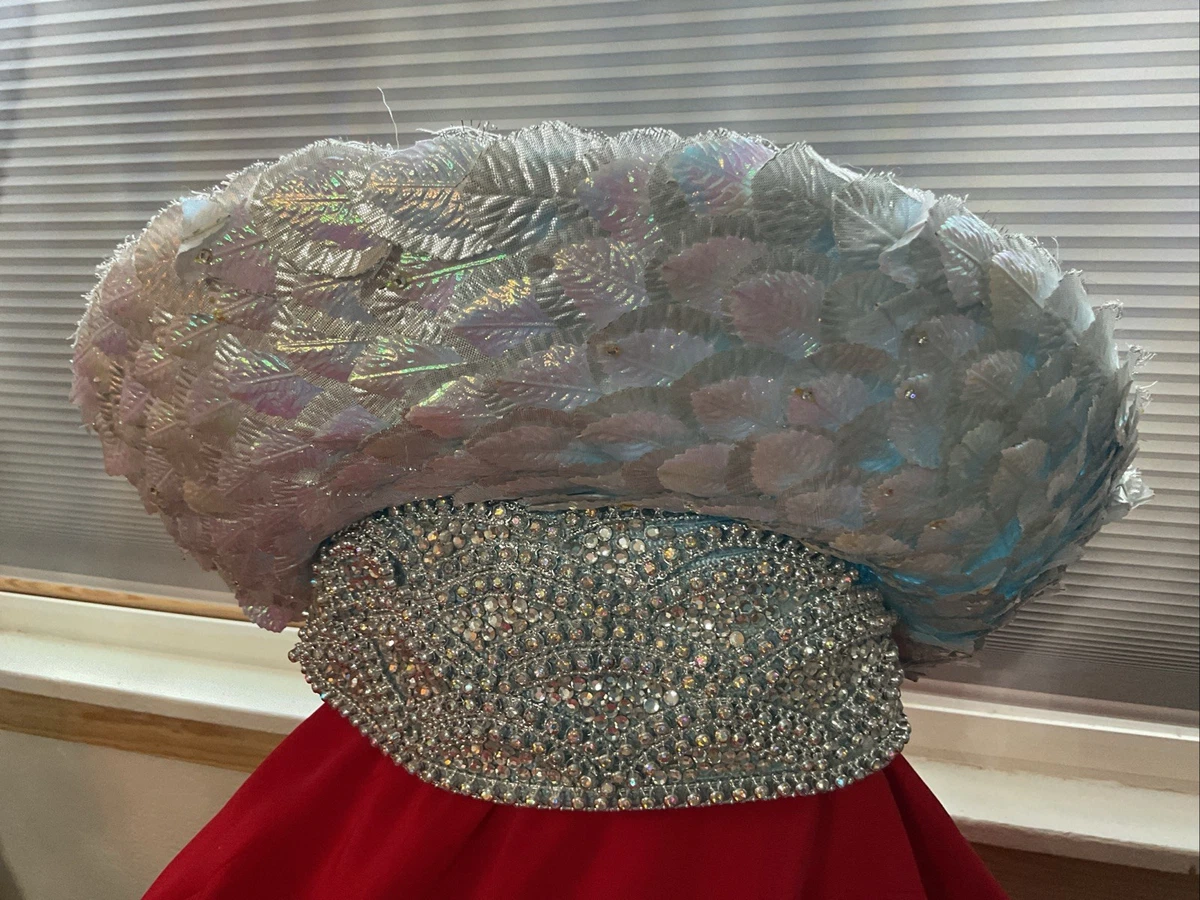 Special Occasion Blue One Size Vintage Hats for Women for  display picture 3